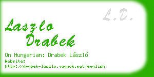 laszlo drabek business card